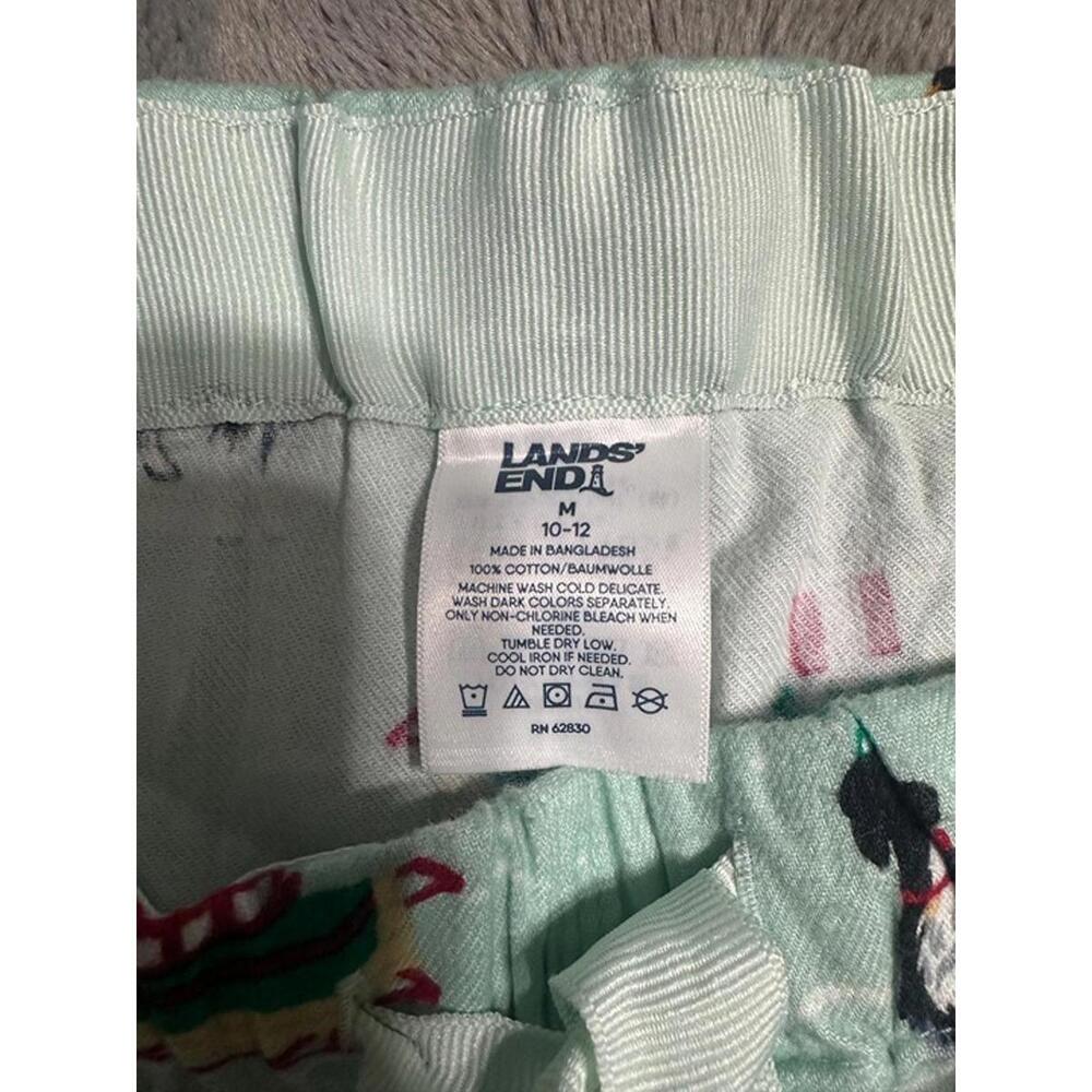 Lands’ End Kids Dog Print Pajama Pants – Size M (10-12) - Picture 2 of 2